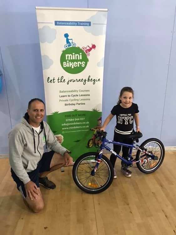 Junior cyclist progress