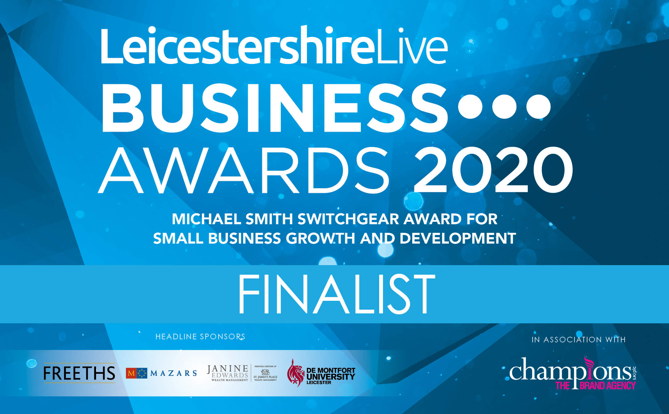 Leicestershire Business Awards Finalist