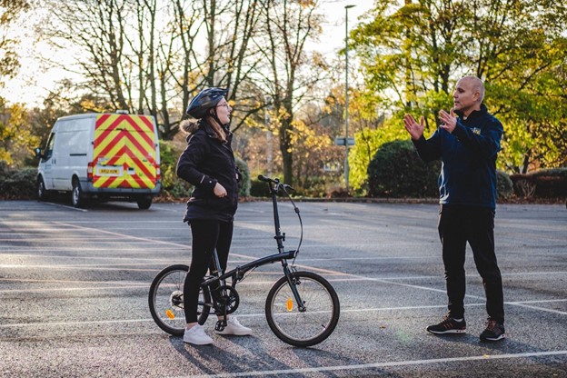 Adult cycling lesson