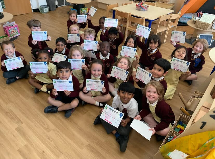 Minibikers school certificates of achievement